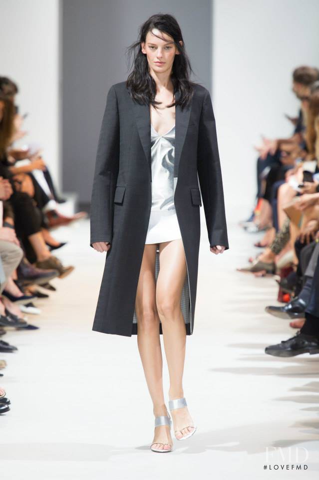 Amanda Murphy featured in  the Paco Rabanne fashion show for Spring/Summer 2014