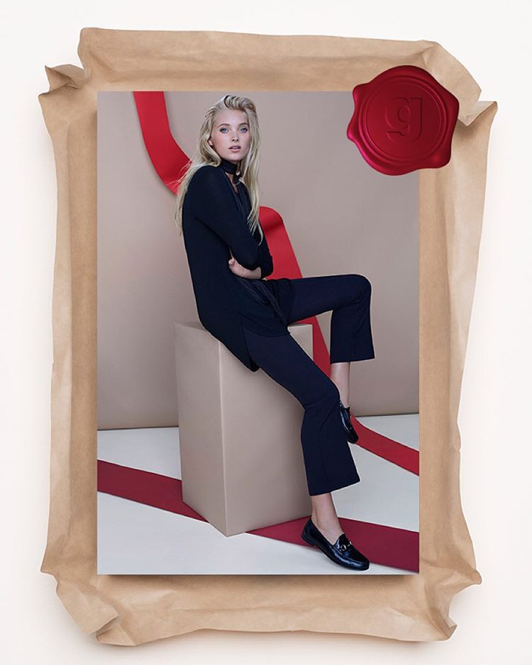 Elsa Hosk featured in  the Gina Tricot advertisement for Autumn/Winter 2015