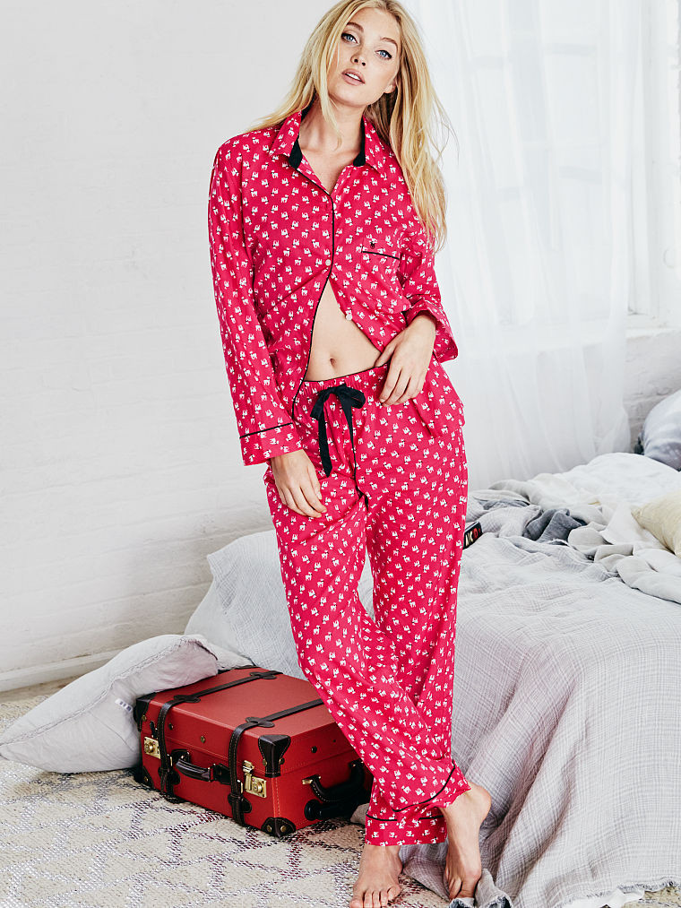 Elsa Hosk featured in  the Victoria\'s Secret Sleepwear catalogue for Autumn/Winter 2015