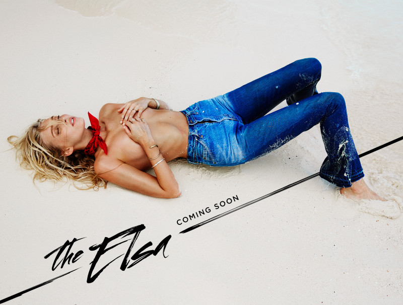 Elsa Hosk featured in  the RE/DONE Jeans advertisement for Autumn/Winter 2015