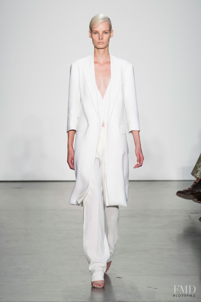 Irene Hiemstra featured in  the Reed Krakoff fashion show for Spring/Summer 2014