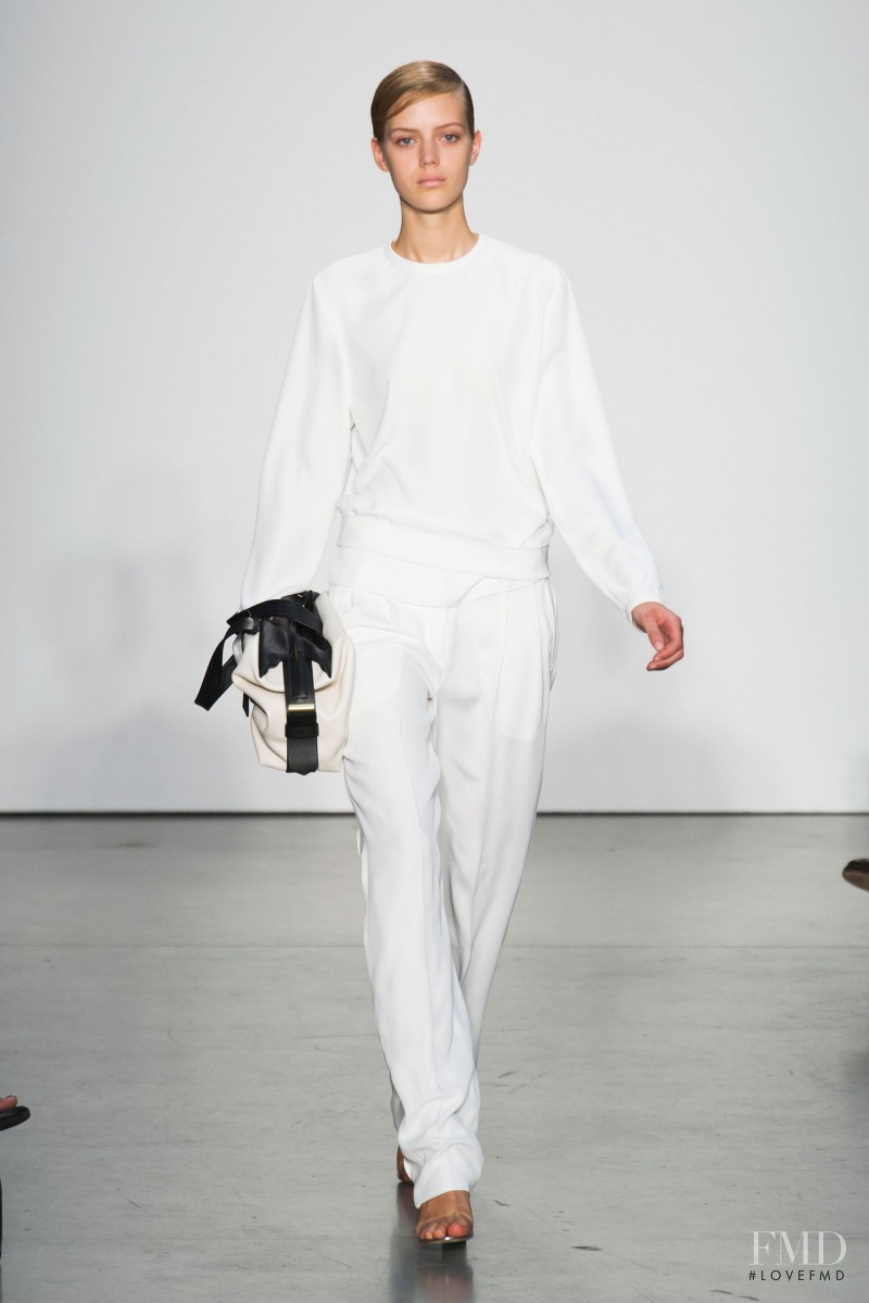 Esther Heesch featured in  the Reed Krakoff fashion show for Spring/Summer 2014
