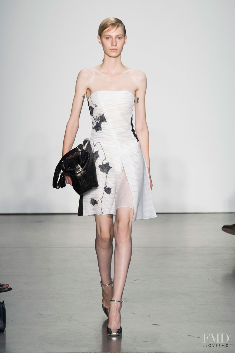 Julia Nobis featured in  the Reed Krakoff fashion show for Spring/Summer 2014