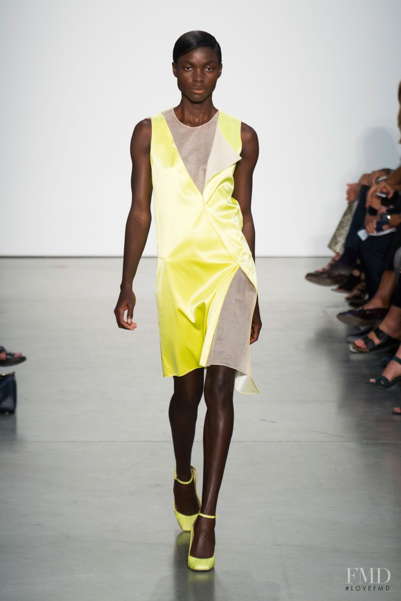 Jeneil Williams featured in  the Reed Krakoff fashion show for Spring/Summer 2014