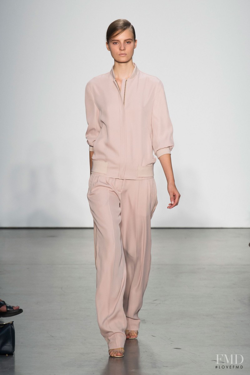 Tilda Lindstam featured in  the Reed Krakoff fashion show for Spring/Summer 2014