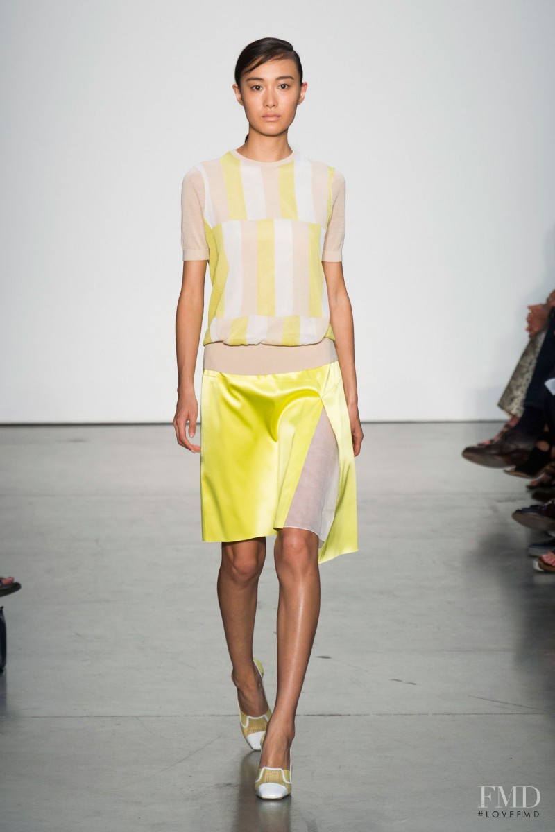 Shu Pei featured in  the Reed Krakoff fashion show for Spring/Summer 2014