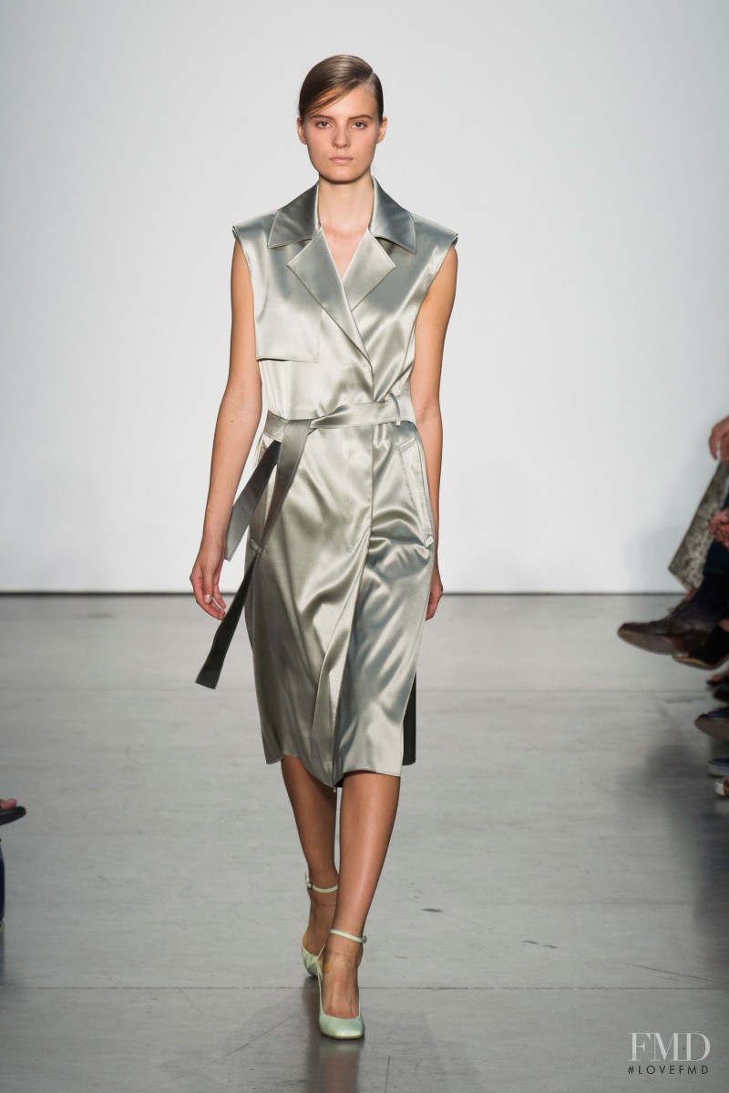 Tilda Lindstam featured in  the Reed Krakoff fashion show for Spring/Summer 2014