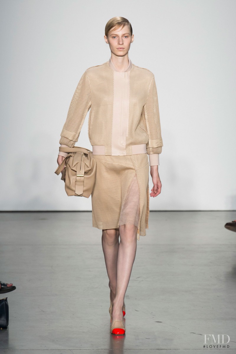 Julia Nobis featured in  the Reed Krakoff fashion show for Spring/Summer 2014