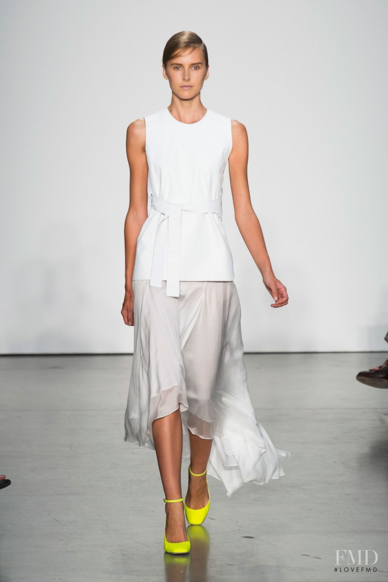 Lisanne de Jong featured in  the Reed Krakoff fashion show for Spring/Summer 2014