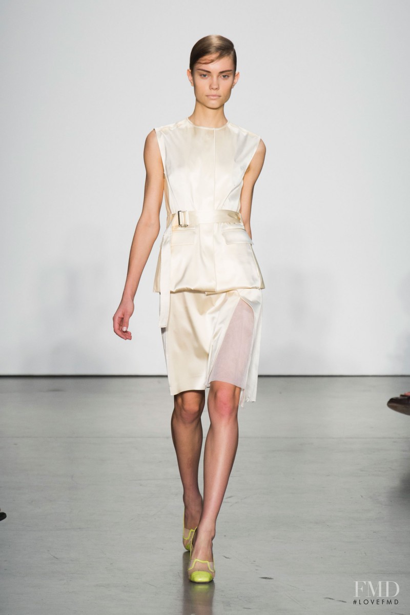 Daria Piotrowiak featured in  the Reed Krakoff fashion show for Spring/Summer 2014