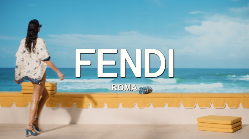 Irina Shayk featured in  the Fendi Fendi Astrology Collection 2023 Campaign advertisement for Spring/Summer 2023