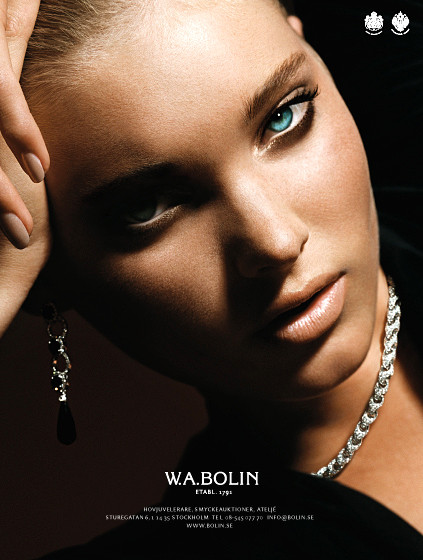 Elsa Hosk featured in  the W.A.Bolin advertisement for Spring/Summer 2008