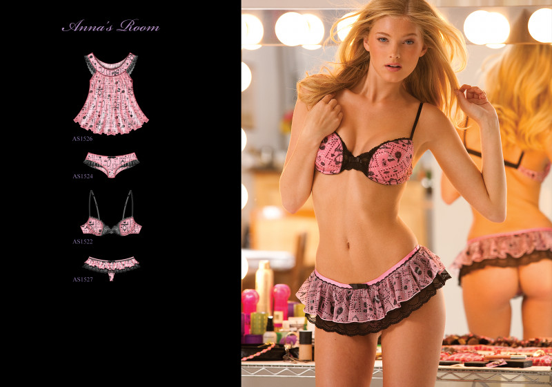 Elsa Hosk featured in  the Anna Sui Lingerie Collection advertisement for Spring/Summer 2015