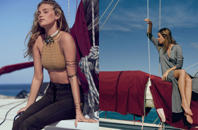 Elsa Hosk featured in  the Free People lookbook for Spring/Summer 2015