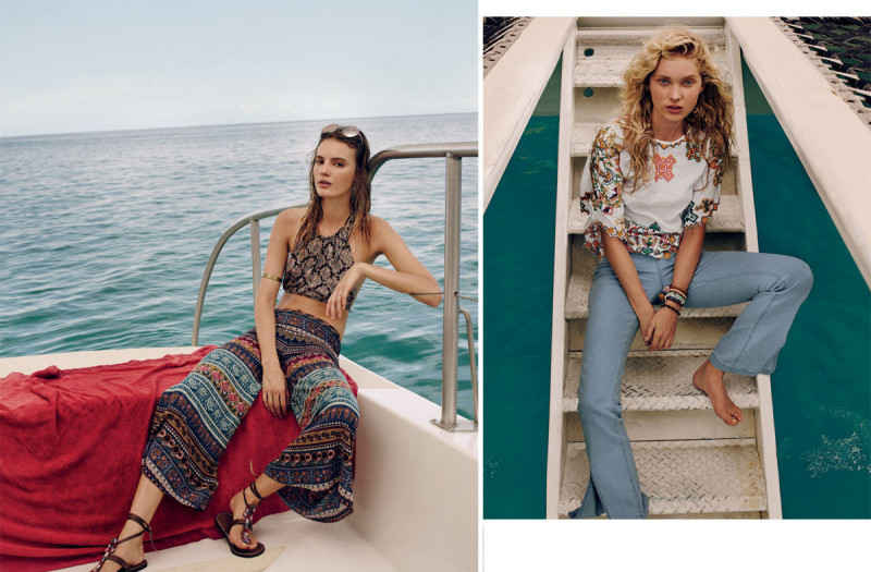 Elsa Hosk featured in  the Free People lookbook for Spring/Summer 2015