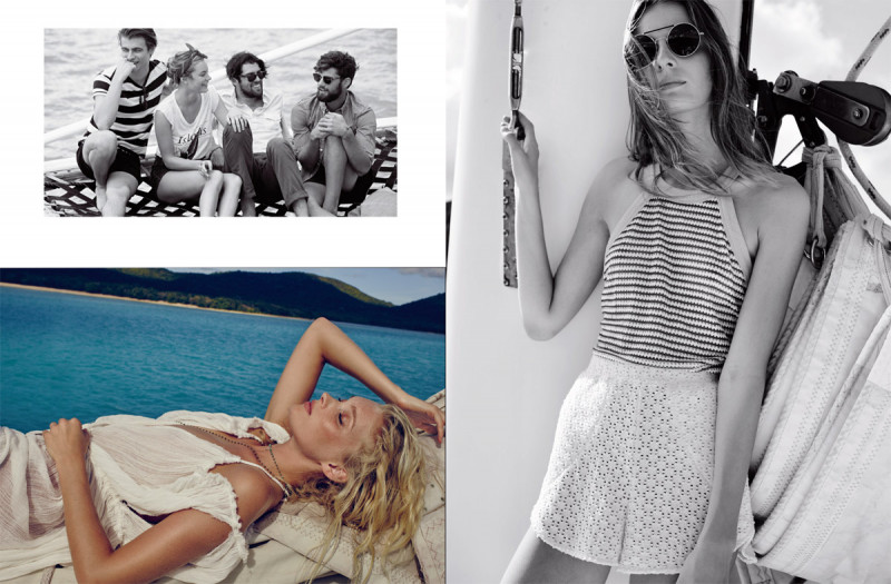 Elsa Hosk featured in  the Free People lookbook for Spring/Summer 2015