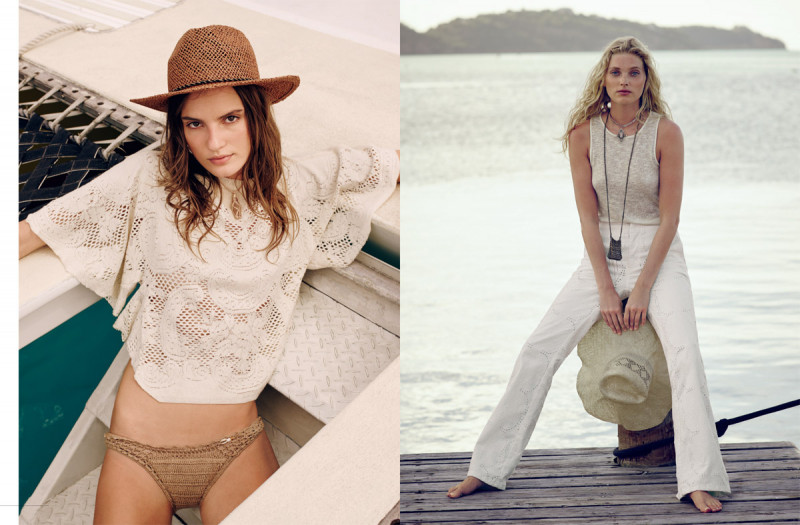 Elsa Hosk featured in  the Free People lookbook for Spring/Summer 2015