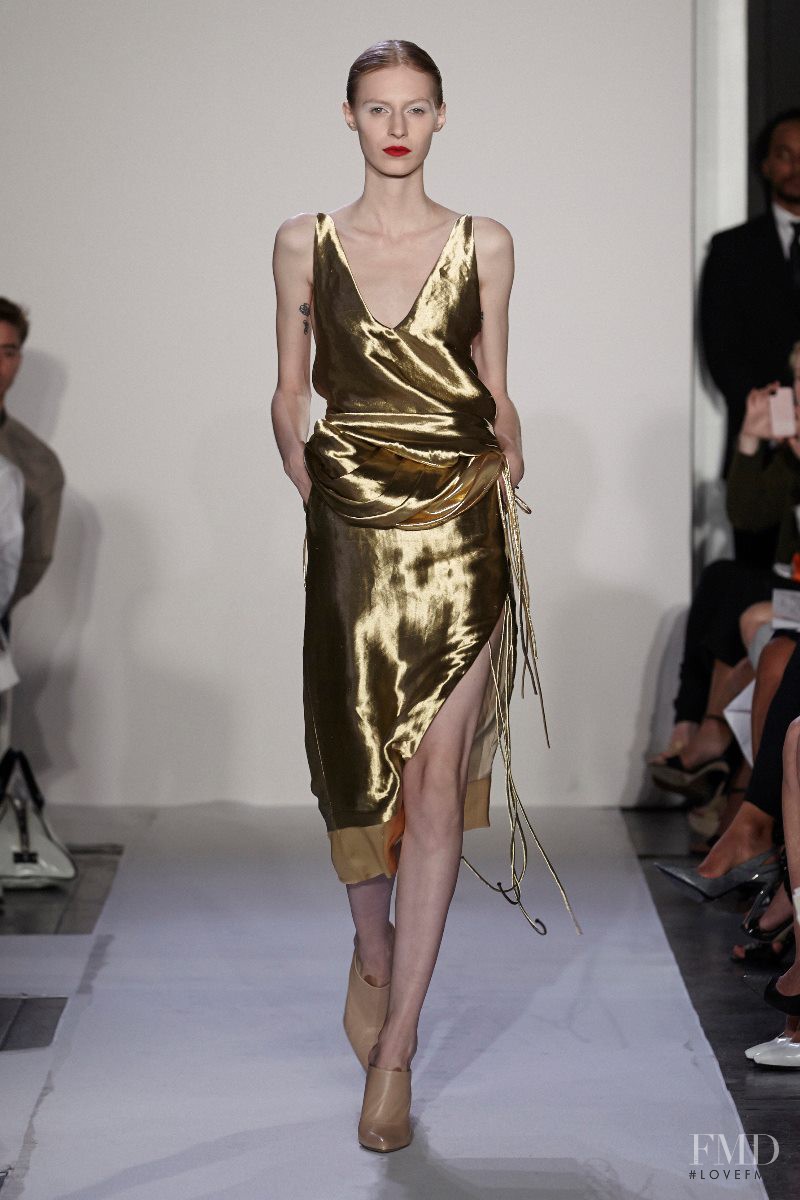 Julia Nobis featured in  the Altuzarra fashion show for Spring/Summer 2014