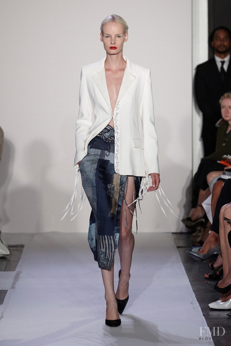 Irene Hiemstra featured in  the Altuzarra fashion show for Spring/Summer 2014