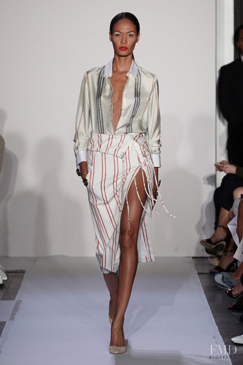 Joan Smalls featured in  the Altuzarra fashion show for Spring/Summer 2014
