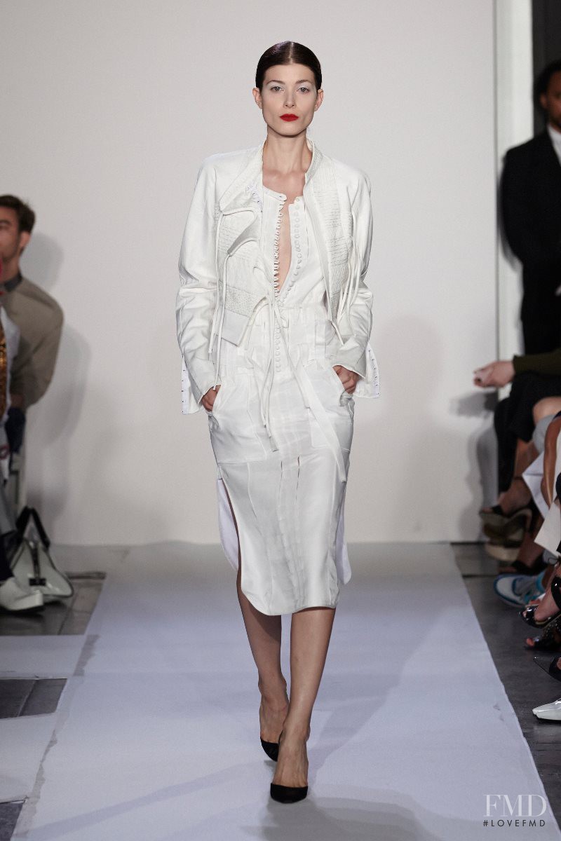Larissa Hofmann featured in  the Altuzarra fashion show for Spring/Summer 2014