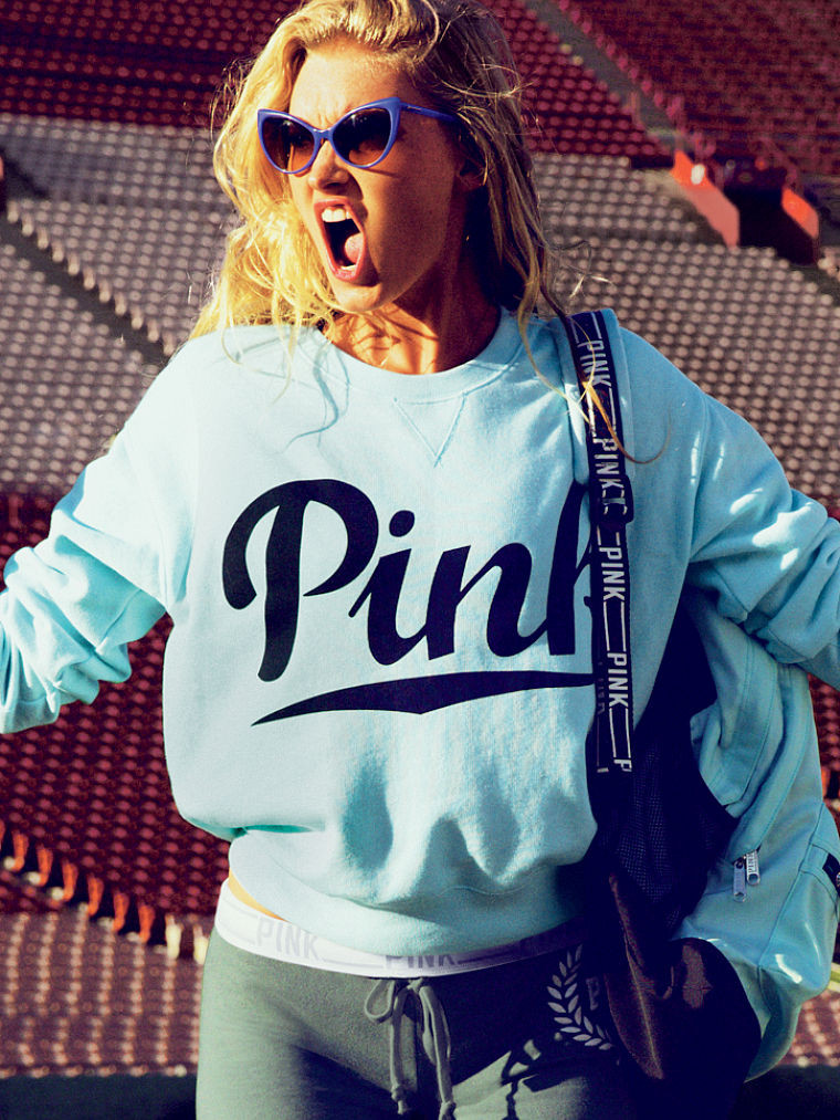 Elsa Hosk featured in  the Victoria\'s Secret PINK catalogue for Fall 2014