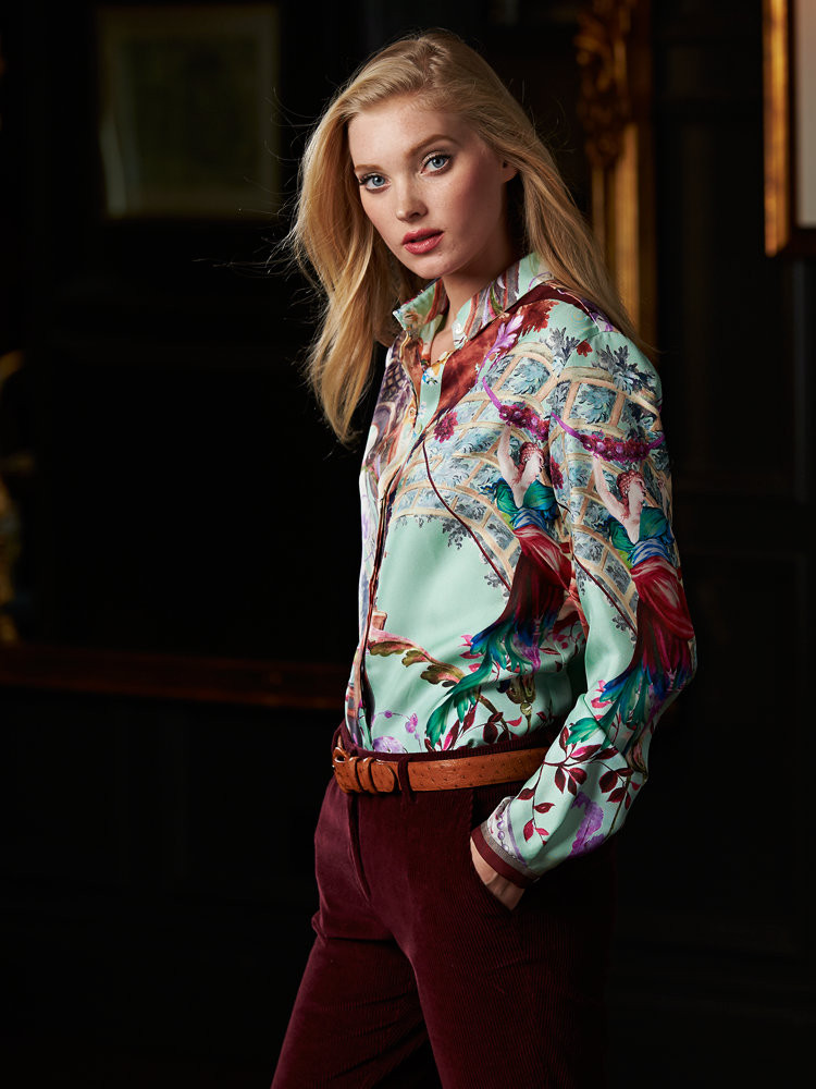 Elsa Hosk featured in  the Gorsuch catalogue for Autumn/Winter 2014