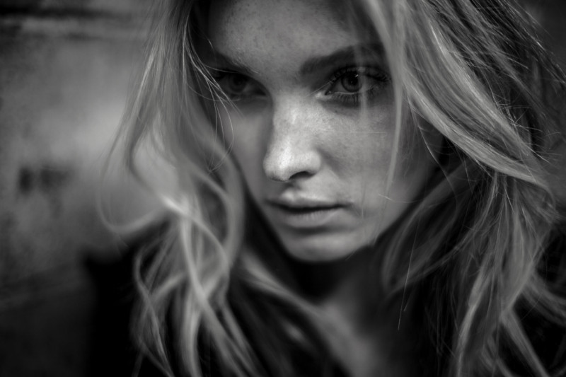 Elsa Hosk featured in  the BLK DNM advertisement for Spring/Summer 2014