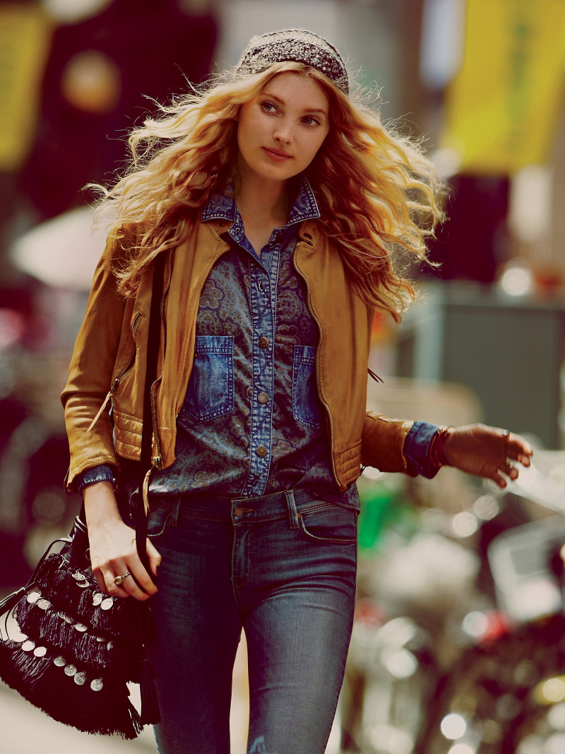 Elsa Hosk featured in  the Free People Lost in Tokyo lookbook for Fall 2013