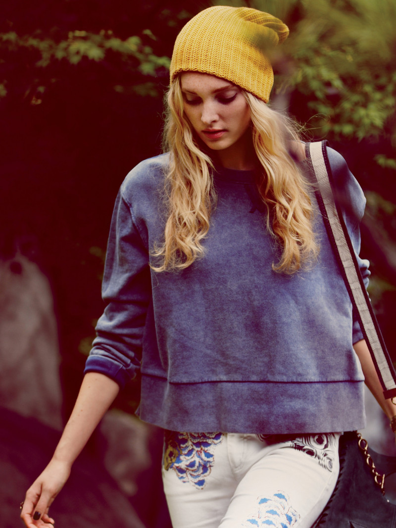 Elsa Hosk featured in  the Free People Lost in Tokyo lookbook for Fall 2013