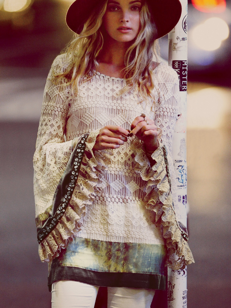 Elsa Hosk featured in  the Free People Lost in Tokyo lookbook for Fall 2013