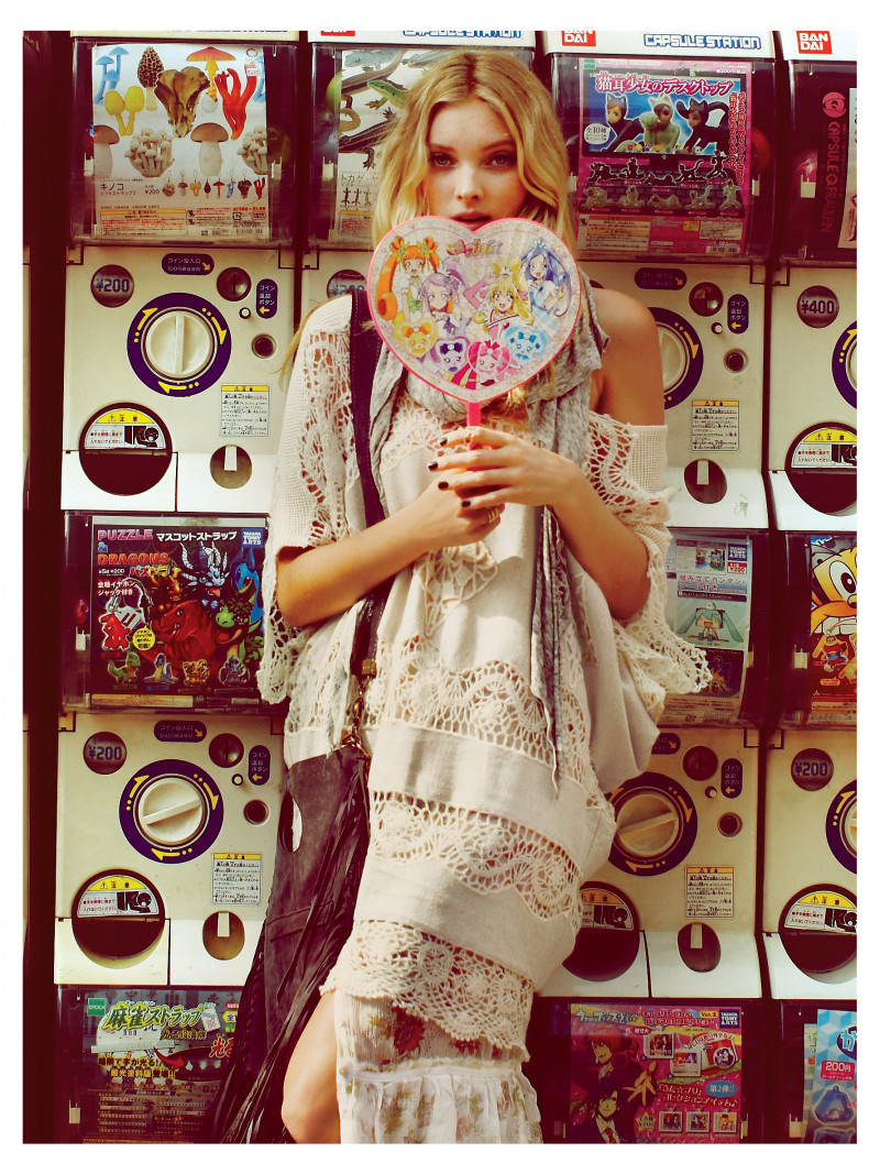 Elsa Hosk featured in  the Free People Lost in Tokyo lookbook for Fall 2013