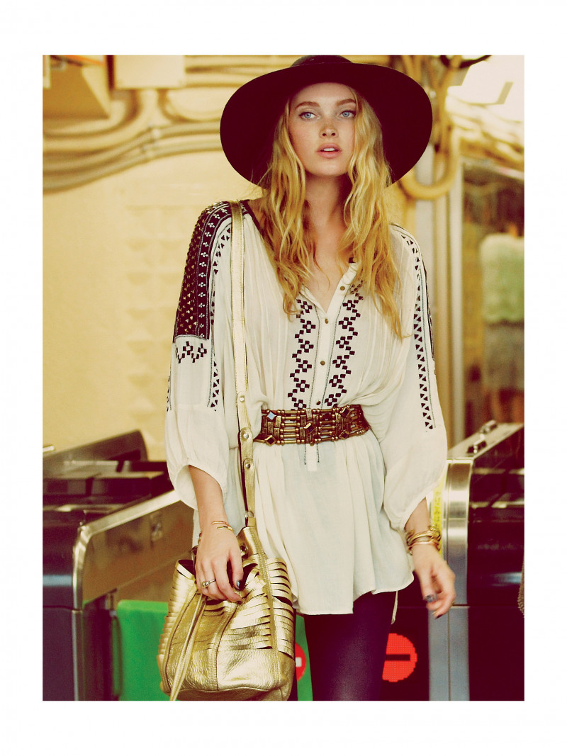 Elsa Hosk featured in  the Free People Lost in Tokyo lookbook for Fall 2013