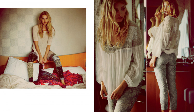 Elsa Hosk featured in  the Free People Lost in Tokyo lookbook for Fall 2013