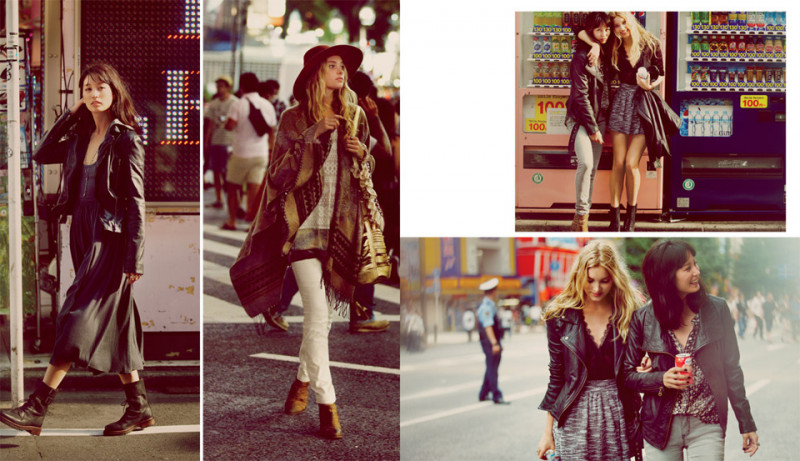 Elsa Hosk featured in  the Free People Lost in Tokyo lookbook for Fall 2013