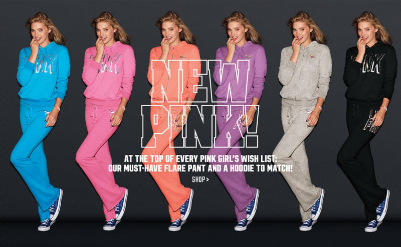 Elsa Hosk featured in  the Victoria\'s Secret PINK catalogue for Autumn/Winter 2013