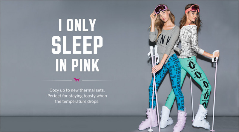 Elsa Hosk featured in  the Victoria\'s Secret PINK catalogue for Autumn/Winter 2013