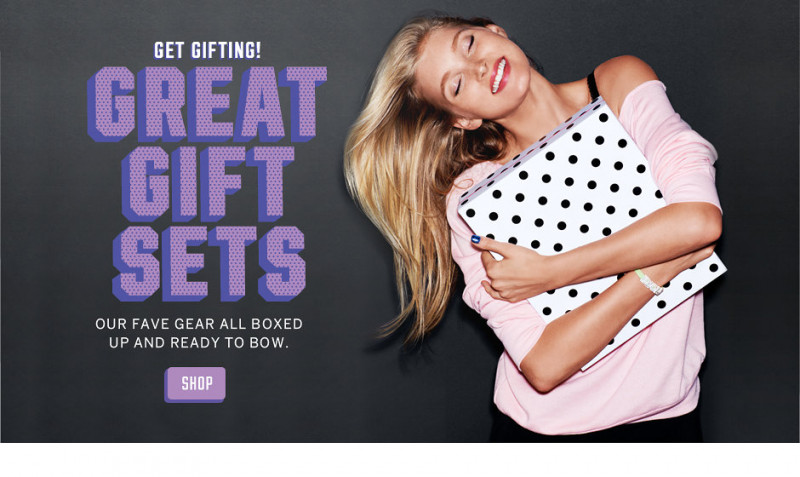 Elsa Hosk featured in  the Victoria\'s Secret PINK catalogue for Autumn/Winter 2013