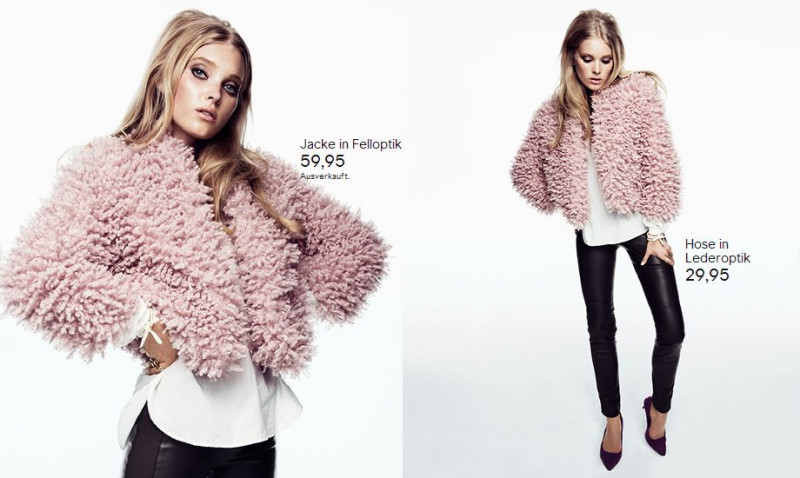 Elsa Hosk featured in  the H&M lookbook for Fall 2013