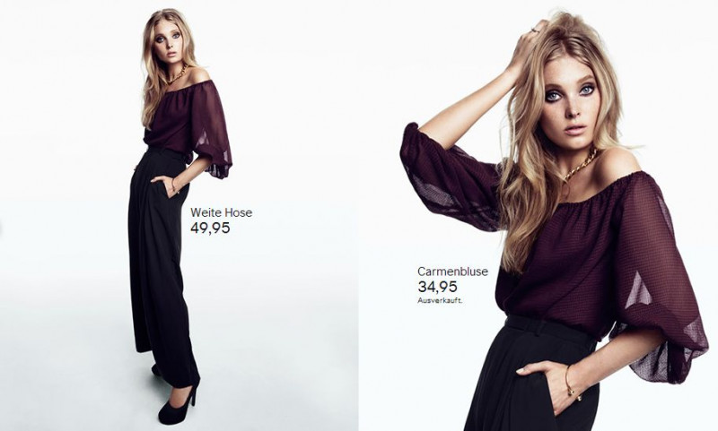 Elsa Hosk featured in  the H&M lookbook for Fall 2013