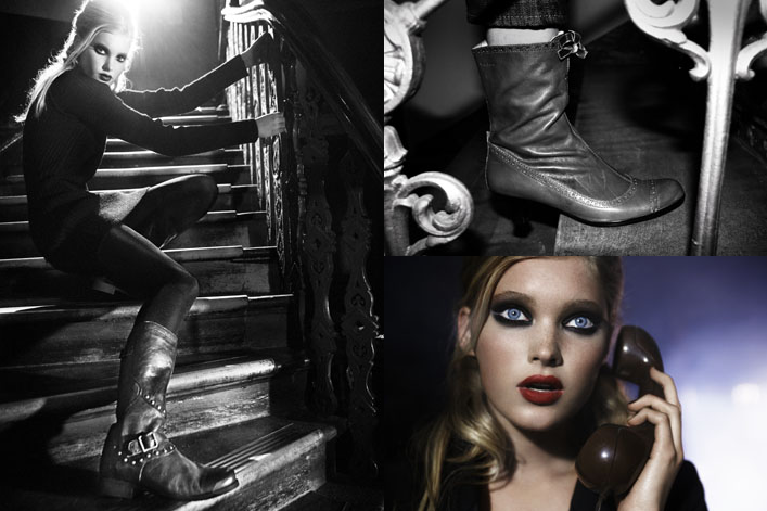 Elsa Hosk featured in  the Vagabond advertisement for Autumn/Winter 2006