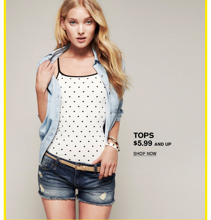Elsa Hosk featured in  the Express advertisement for Spring/Summer 2013