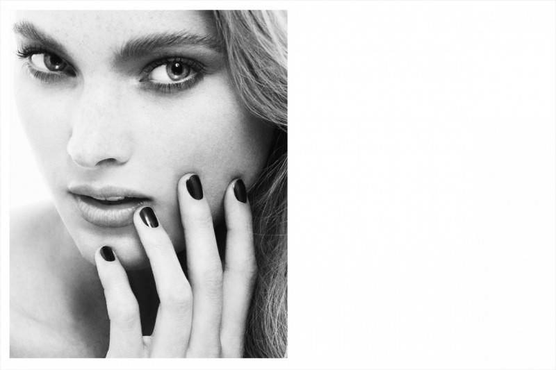 Elsa Hosk featured in  the Lumene advertisement for Spring/Summer 2013