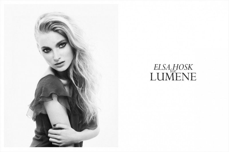 Elsa Hosk featured in  the Lumene advertisement for Spring/Summer 2013