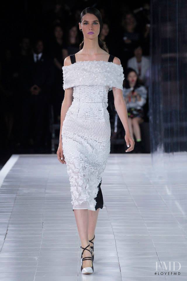 Manon Leloup featured in  the Prabal Gurung fashion show for Spring/Summer 2014