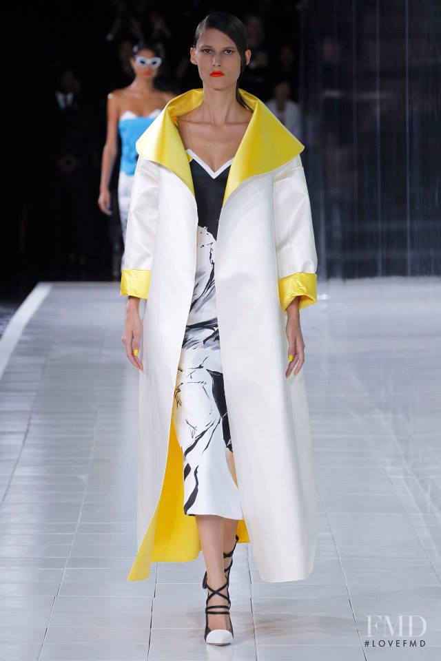 Marie Piovesan featured in  the Prabal Gurung fashion show for Spring/Summer 2014