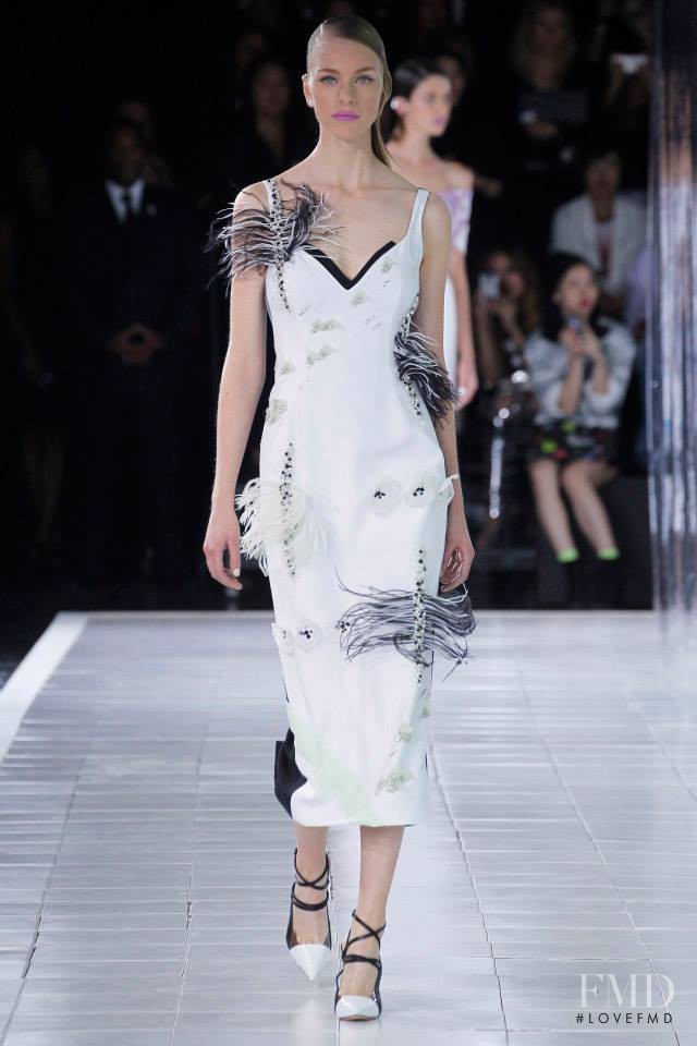 Hedvig Palm featured in  the Prabal Gurung fashion show for Spring/Summer 2014