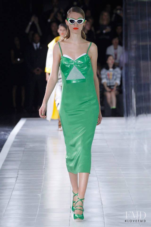Manuela Frey featured in  the Prabal Gurung fashion show for Spring/Summer 2014