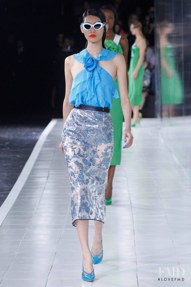 Ming Xi featured in  the Prabal Gurung fashion show for Spring/Summer 2014