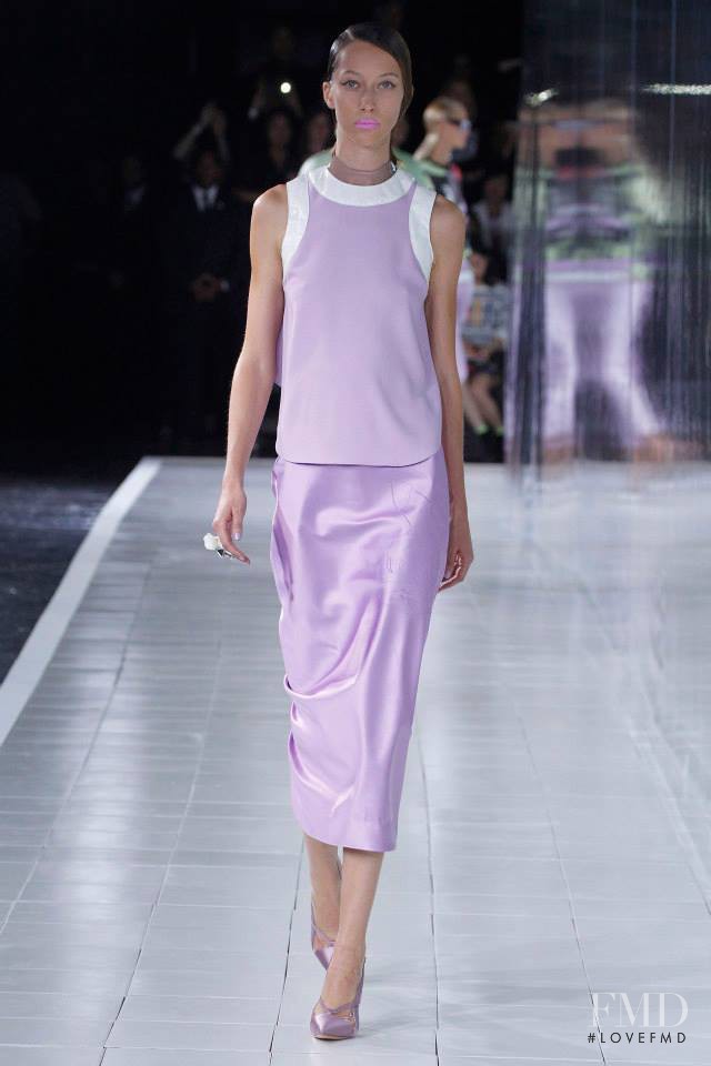 Alana Zimmer featured in  the Prabal Gurung fashion show for Spring/Summer 2014